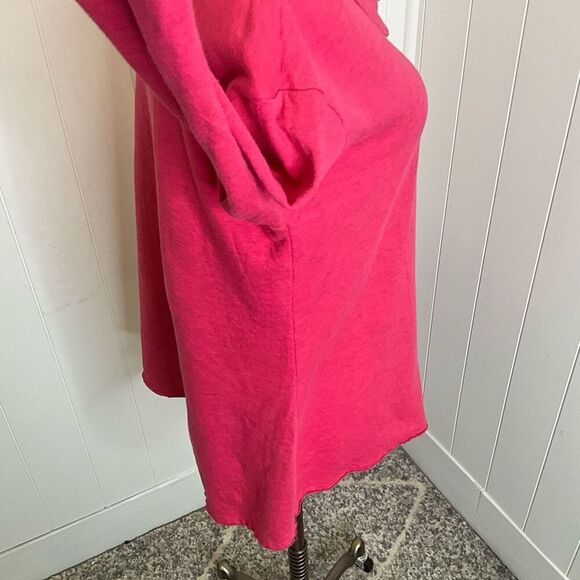 Lulu B Women’s Medium Red Cowl Neck Pullover Sweater Fleece Soft - Picture 6 of 14